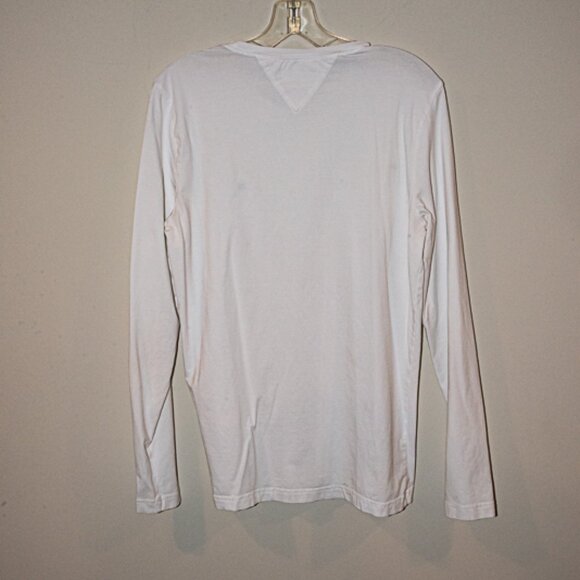 Tommy Hilfiger Long Sleeve White T Shirt  Mens Med - Picture 2 of 4